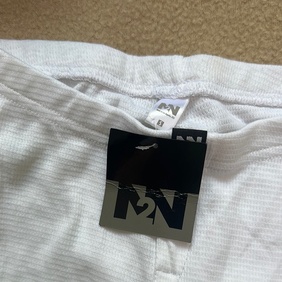 N2N White Lounge Leggings - Picture 2 of 4